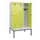 locker met bank,HxBxD 2120x1200x815mm,3vak,vak B 400mm,draaigrendel