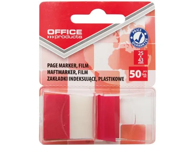 Index 25 X 43 Mm Blister Van 50 Tabs Rood