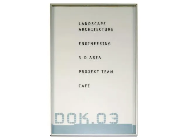 Deurbordje Hxbxd 160X100X6Mm Aluminium Profiel Acrylglas