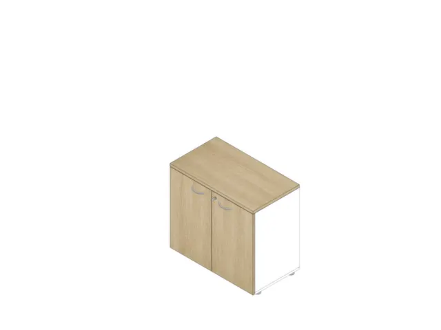 armoire de bureau HxlxP 730x800x450mm 1xsol en bois 2haut. classeur