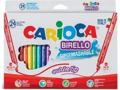 viltstift Dubbelpunter Birello Superwashab 24 stuks