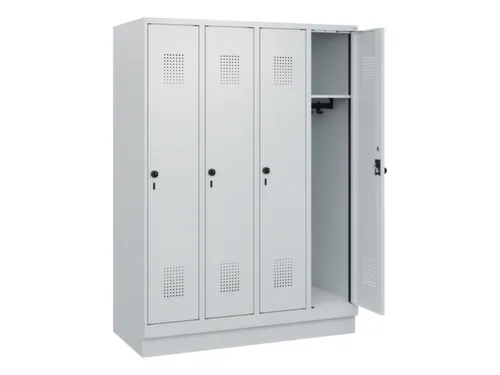 schoollocker,HxBxD 1630x1200x500mm,4vak,vak B 300mm,draaigrendel