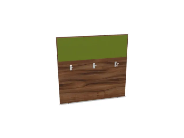 baliepaneel bureau aanbouw achter NP-tiepolo nut BN7048-groen 1200mm