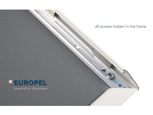 Kliklijst Europel A2 25mm mat wit