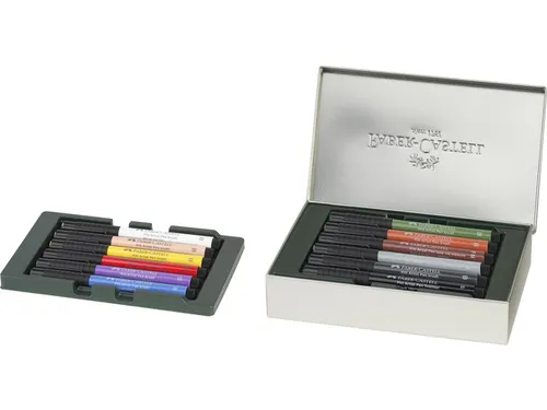 Tekenstift Faber-Castell Pitt Artist Pen Brush set 12 stuks Milaan