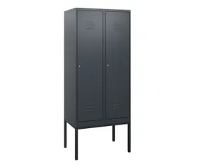 locker,HxBxD 1950x800x500mm,2vak,vak B 400mm,cil.-slot,voetonderstel - 1