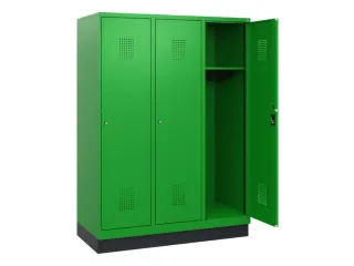 schoollocker,HxBxD 1630x1200x500mm,3vak,vak B 400mm,cil.-slot,sokkel - 1