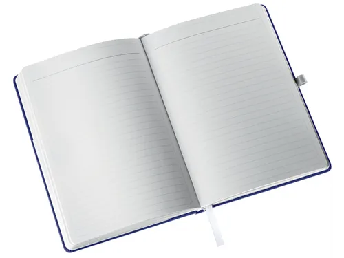 Leitz Style notitieboek A5 gelijnd met harde kaft Titanium Blauw