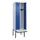 locker met bank,HxBxD 2120x600x815mm,2vak,vak B 300mm,draaigrendel