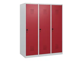 schoollocker,HxBxD 1530x1200x500mm,3vak,vak B 400mm,draaigrendel - 2