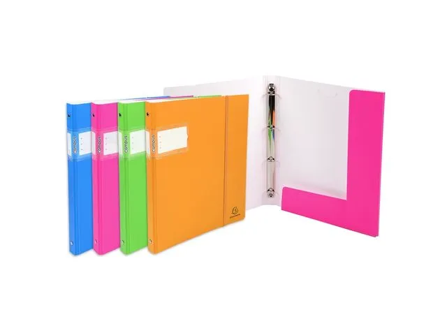 Classeur PP 4 anneau x 15mm CAMPUS NEON