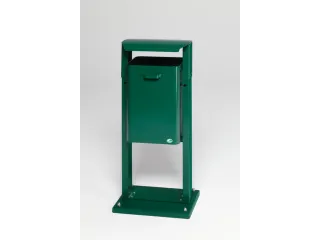 Afvalbak 40 Liter Bodemplaat Dak Mosgroen - 1