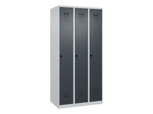 locker voor scheiding van kleding,HxBxD 1850x900x500mm,3vak