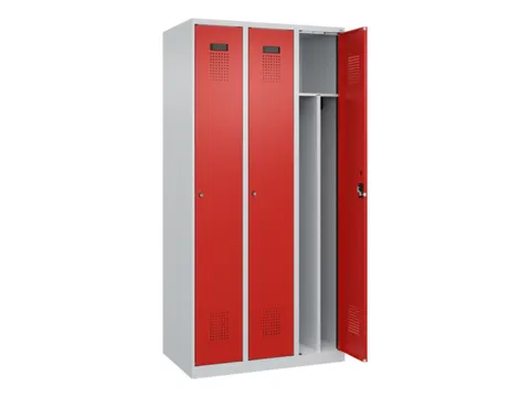 locker voor scheiding van kleding,HxBxD 1850x900x500mm,3vak