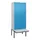 PBM-locker met bank,HxBxD 2120x800x815mm,2vak,vak B 400mm,cil.-slot
