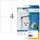 HERMA 4576 Weervaste Folie-etiketten A4 105x148mm removable 80 stuks