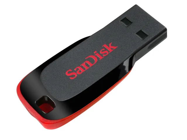 Sandisk Cruzer Blade USB Stick 64GB Zwart Rood