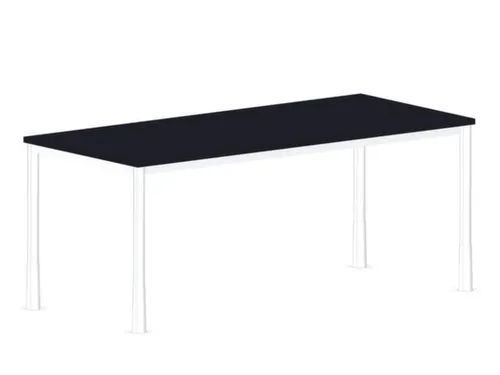 In hoogte verstelbaar bureau,HxBxD 720-840x1800x800mm,CC-zwart