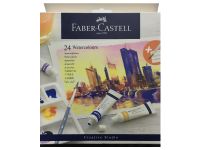 Waterverf Faber-Castell 24 stuks assorti kleuren