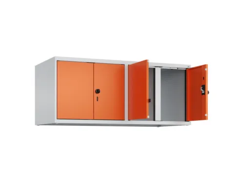 opzetkast,v. locker voor scheiding van kleding,4vak.,vak B 300mm
