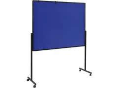 PREMIUM mobiel multiboard XL marineblauw prikbord 150x120cm