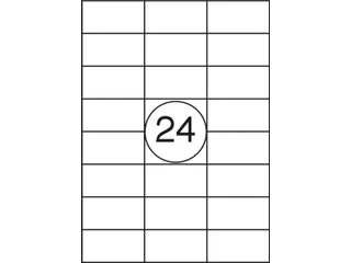 Office Products Etiket 70x42,3mm Wit Rechte Hoek 2100 stuks - 2
