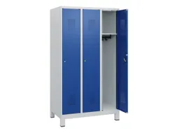 schoollocker,HxBxD 1630x900x500mm,3vak,vak B 300mm,cil.-slot,voeten