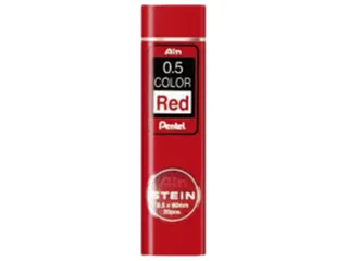 Potloodstift Pentel Ain Stein HB 0.5mm rood koker à 20 stuks - 1