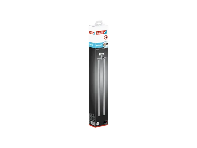 Handdoekhouder Tesa Smooz 40317 Chroom zelfklevend met 2 armen