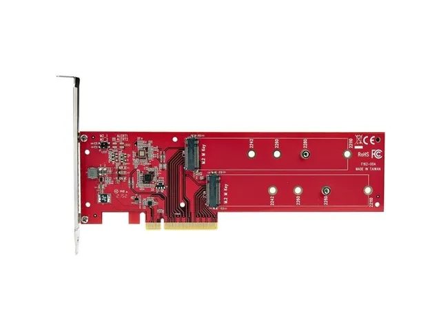 Dual M.2 PCI Express SSD Adapter Kaart