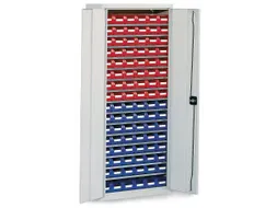 Stellingkast Met 90zichtbakken Hxbxd 1600x690x285mm Ral7035