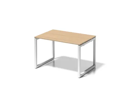 bureau,HxBxD 740x1200x800mm,blad esdoorn,sledeframe verkeerswit