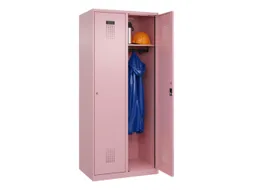 locker,HxBxD 1850x800x500mm,2vak,vak B 400mm,cil.-slot,staand op vloer