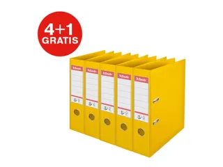 Ordner Esselte No 1 Power PP 75 mm geel 5 stuks - 1