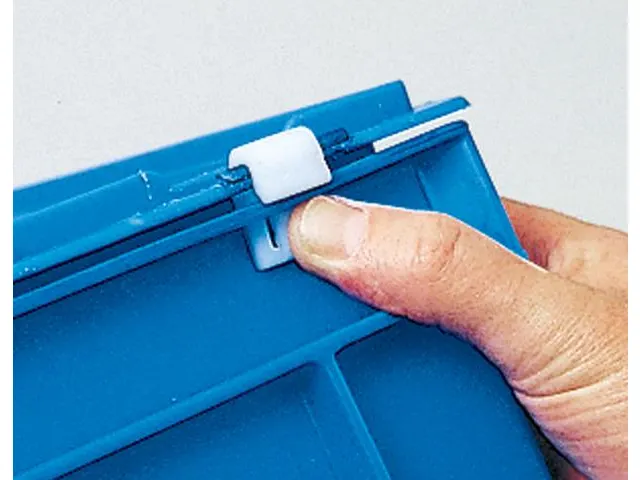 Euronorm Stapelkrat Pp 338x800x600mm 122l Dubbele Bodem M. Deksel