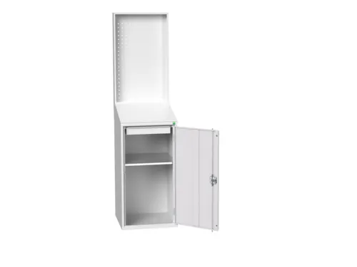lessenaarkast met achterwand 2000x525x550mm 1 legbord RAL7035
