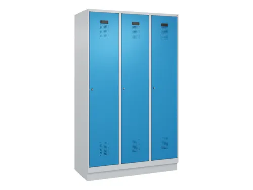 locker voor scheiding van kleding,HxBxD 1950x1200x500mm,3vak