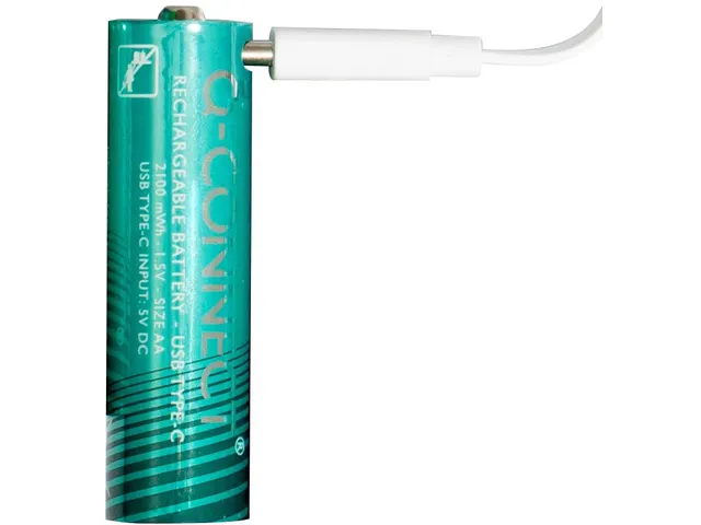 Q-Connect USB-C herlaadbare batterijen AA blister van 4 stuks