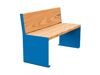 zitbank,B 1200mm,3latten,hout-zitting licht eikenhout,zitting H 450mm - 3
