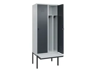 locker voor scheiding van kleding,HxBxD 2120x800x815mm,2vak - 2