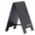 Krijtbord securit mini tafel 17x5cm set 5 stuks zwart