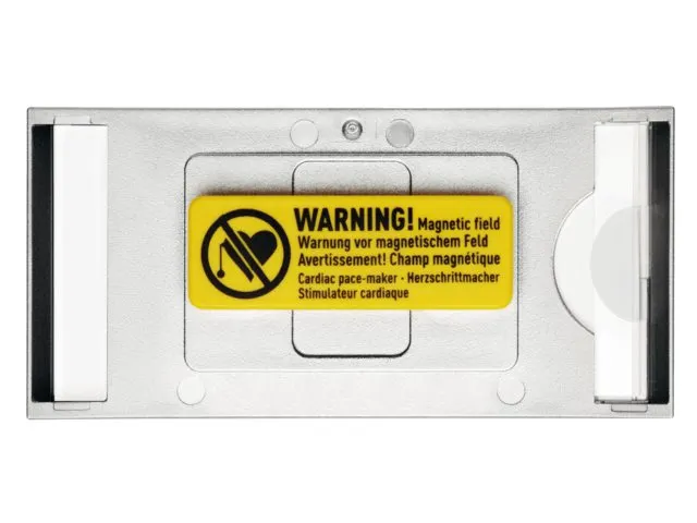 Badge Durable 8540 classic met magneet 30x65mm zilvergrijs