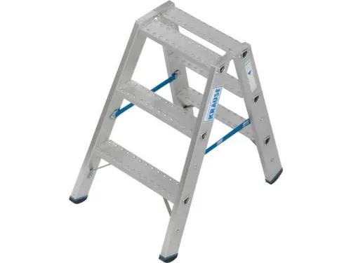dubbele ladder,beide zijden,2x3treden m. R13-laag,treden met profiel
