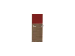 baliepaneel,v. bureau,aanbouw rechts,B 600mm,NT-cherry,BN4011-rood