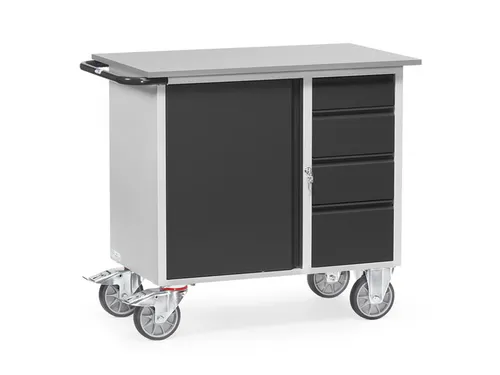 Werkplaatswagens Van Staalplaat 2452 Ral7035 Front Ral7016 4 Laden