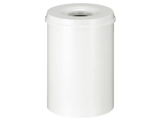 Vlamdovende papierbak 30 liter Grijs/Wit
