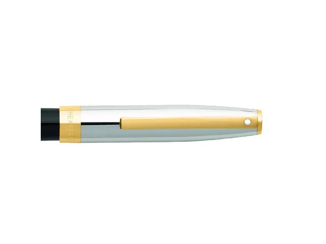 Rollerball SHEAFFER Sagaris Glossy black chrome cap gold trims