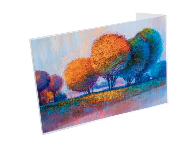 Folderhouder hellend A5 transparant