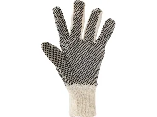 Werkhandschoen Arco Polka Dot katoen met PVC noppen maat 9 - 4