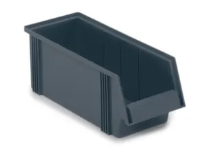 magazijnbak,HxBxD 156x186x500mm,9,6l,PP,grijs - 1
